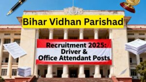Bihar Vidhan Parishad Driver, Office Attendant Recruitment 2025
