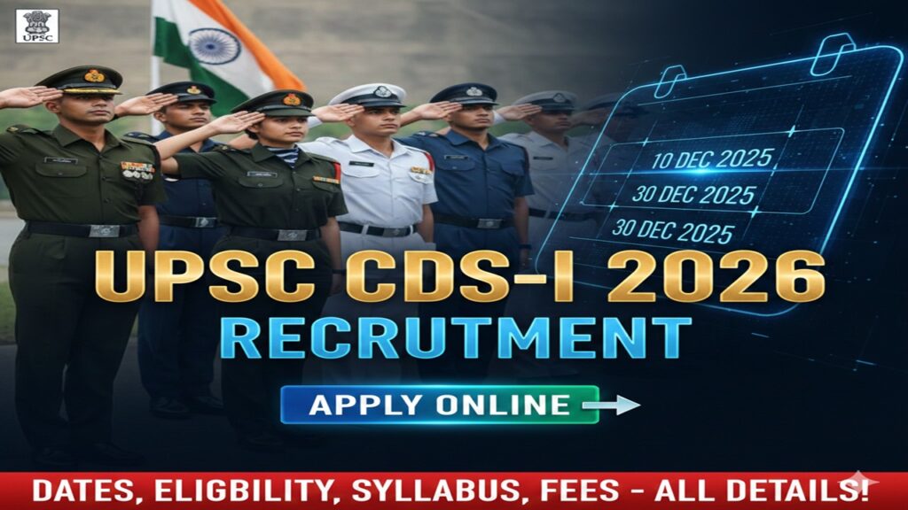 UPSC Combined Defence Service - CDS-I 2026
