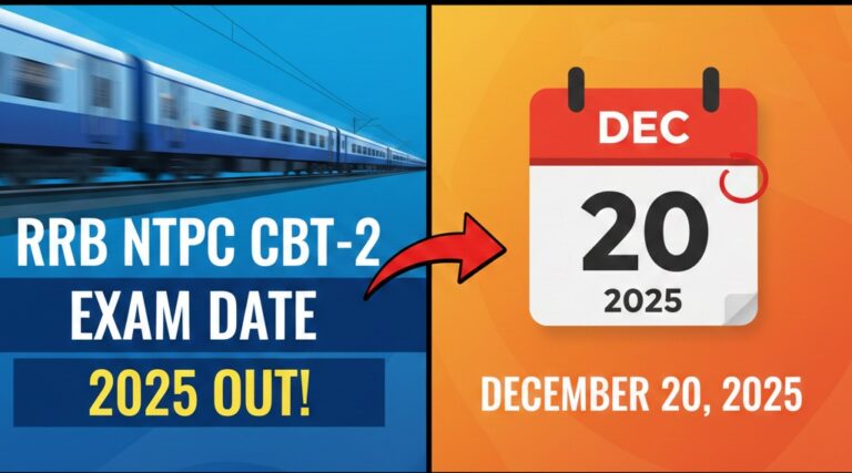 RRB NTPC 10+2 Inter Level CBT-2 Exam Date 2025 - Update