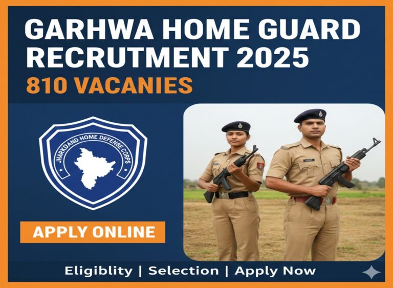 Jharkhand Home Guard Recruitment Garhwa District 2025