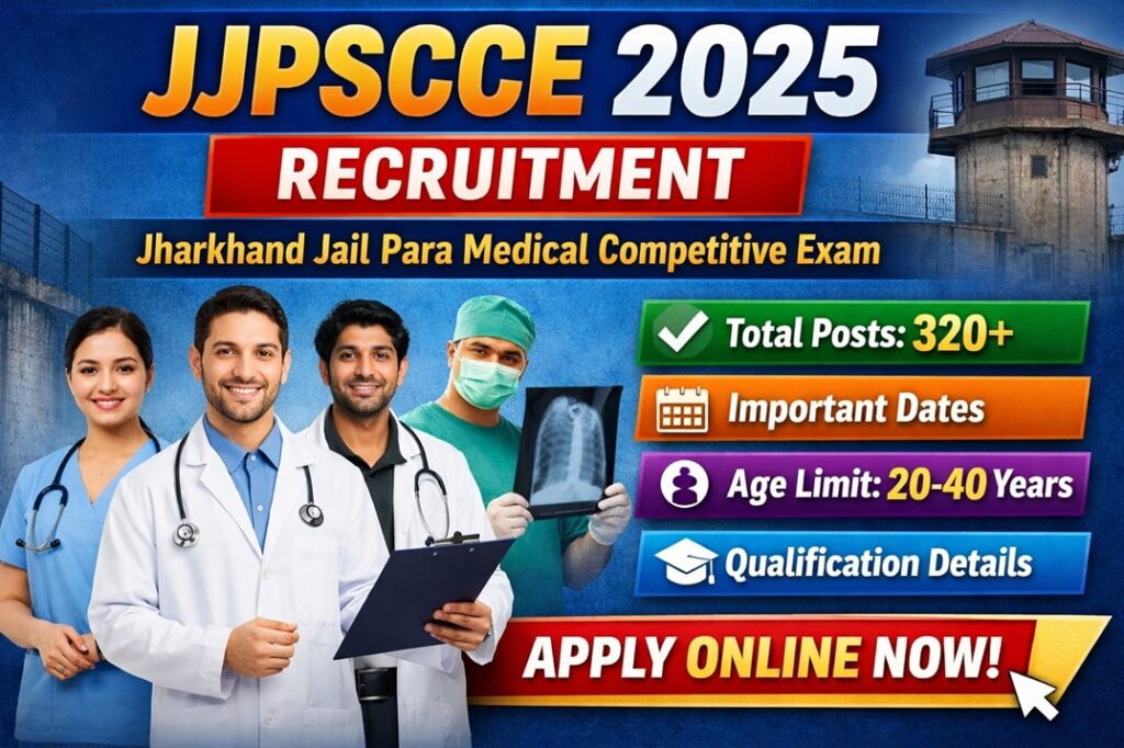 JSSC JJPSCCE Recruitment Online Form 2025