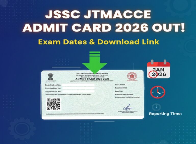 JSSC JTMACCE Admit Card 2026 Out