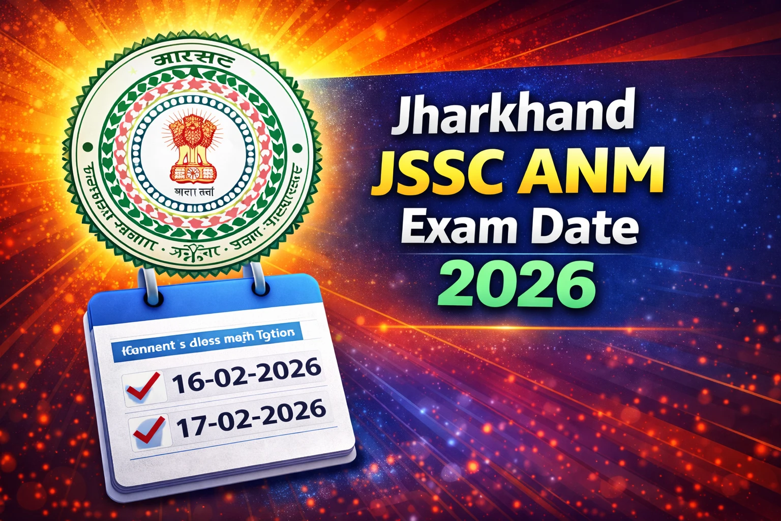 Jharkhand JSSC ANM Exam Date 2026 Released