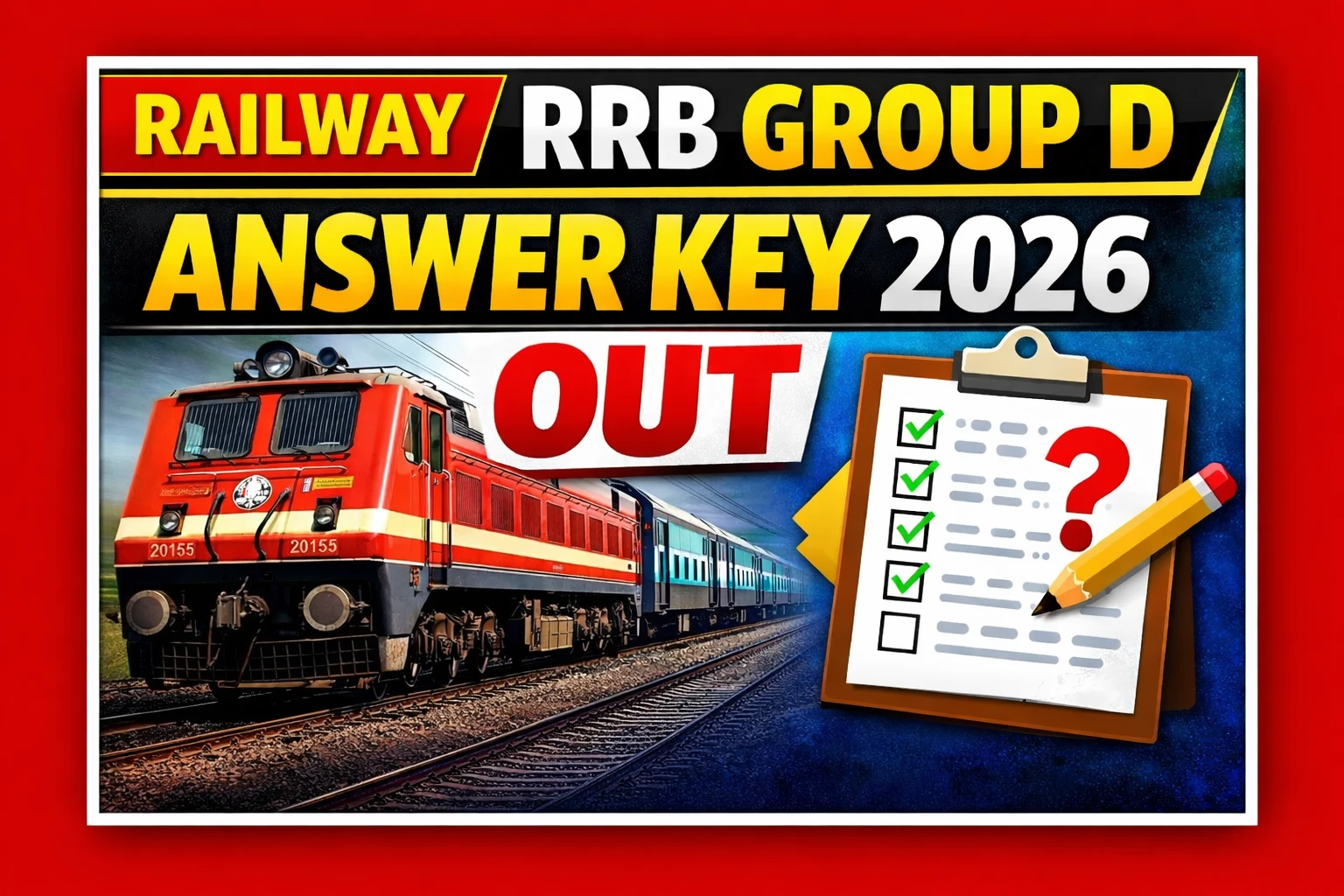 Railway RRB Group D Answer Key 2026 OUT