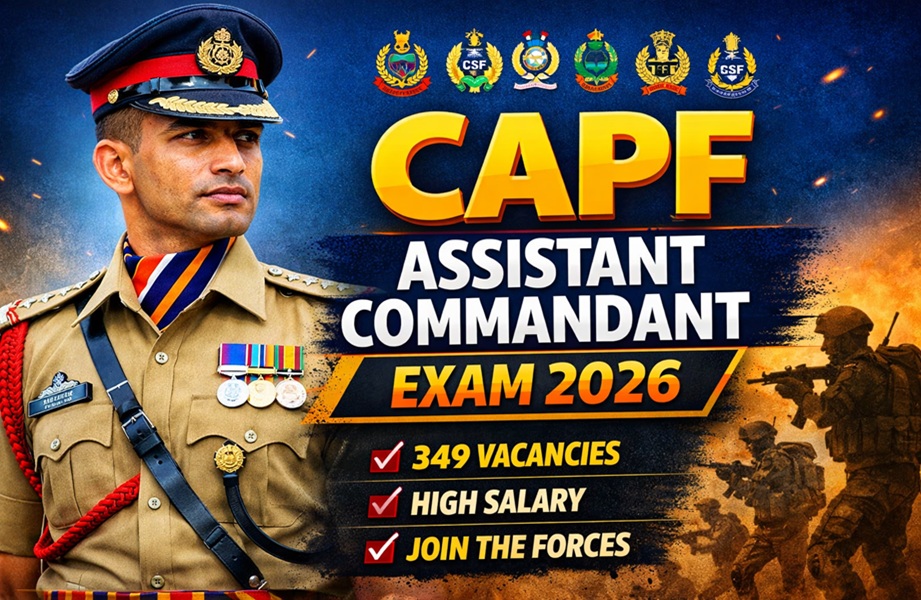 CAPF Assistant Commandant Recruitment Online Form 2026