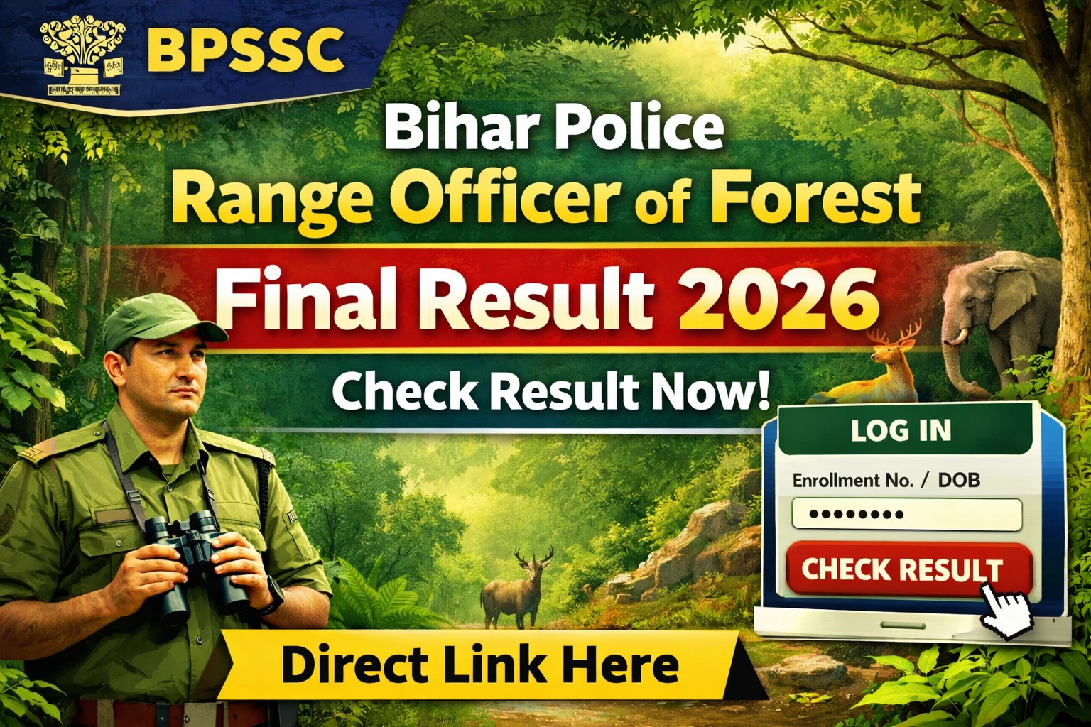 BPSSC Bihar Police Range Officer of Forest Final Result 2026