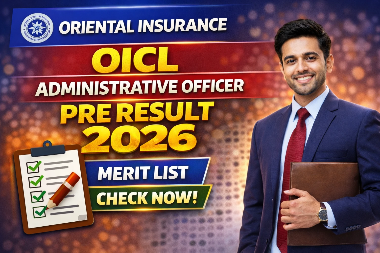 OICL Administrative Officer Pre Result 2026