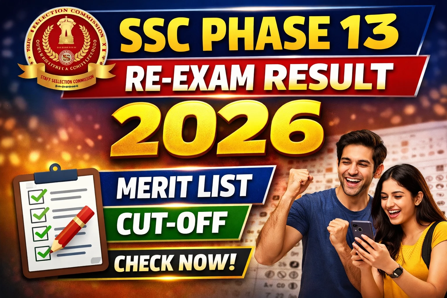 SSC Phase 13 Re-Exam Result 2026