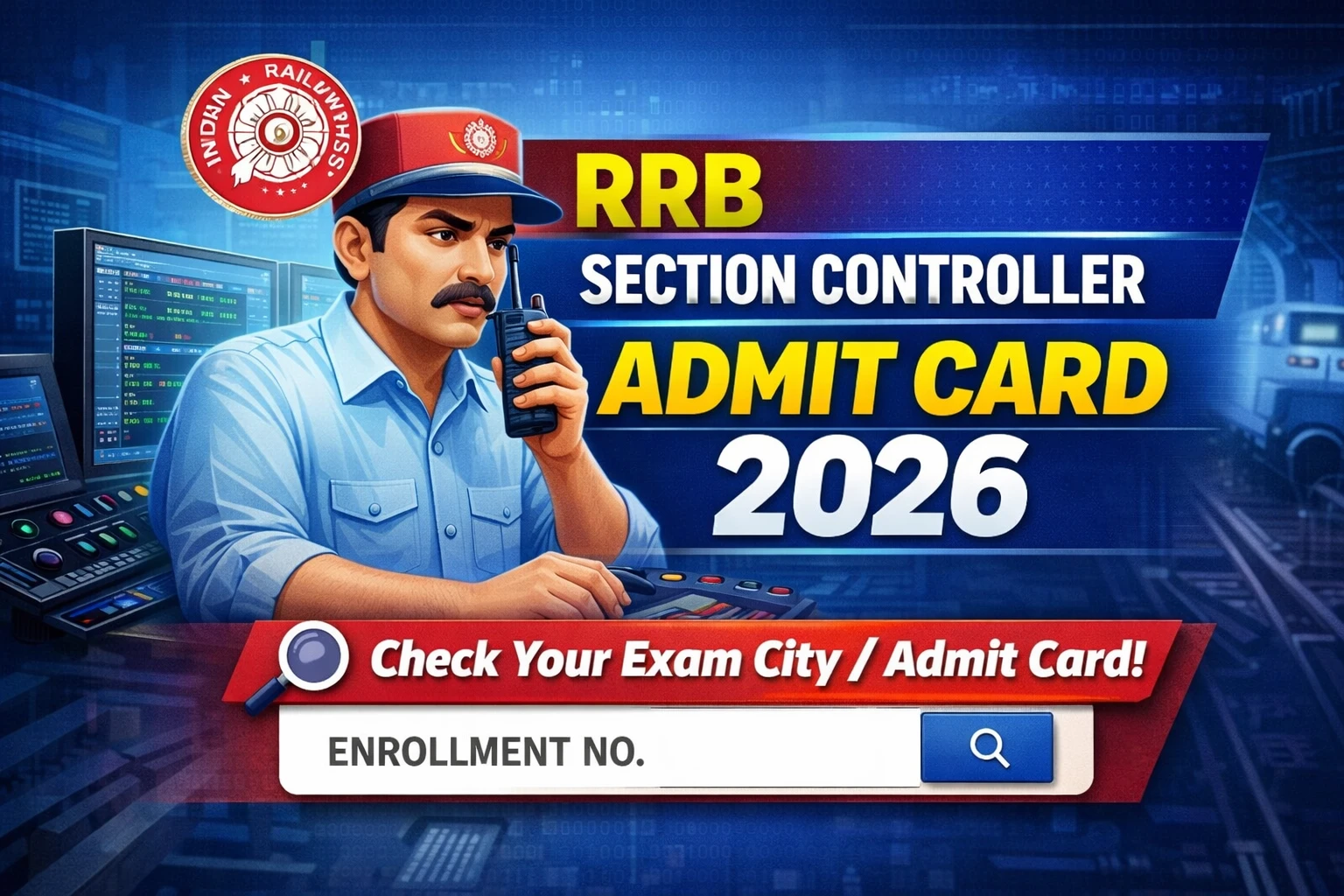 RRB Section Controller Admit Card 2026