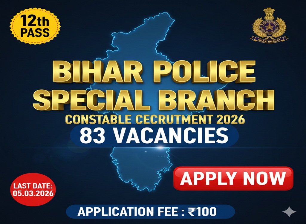 Bihar Police Special Branch Constable Recruitment 2026
