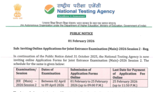 JEE (Main) 2026 Session 2: Registration Now Open!