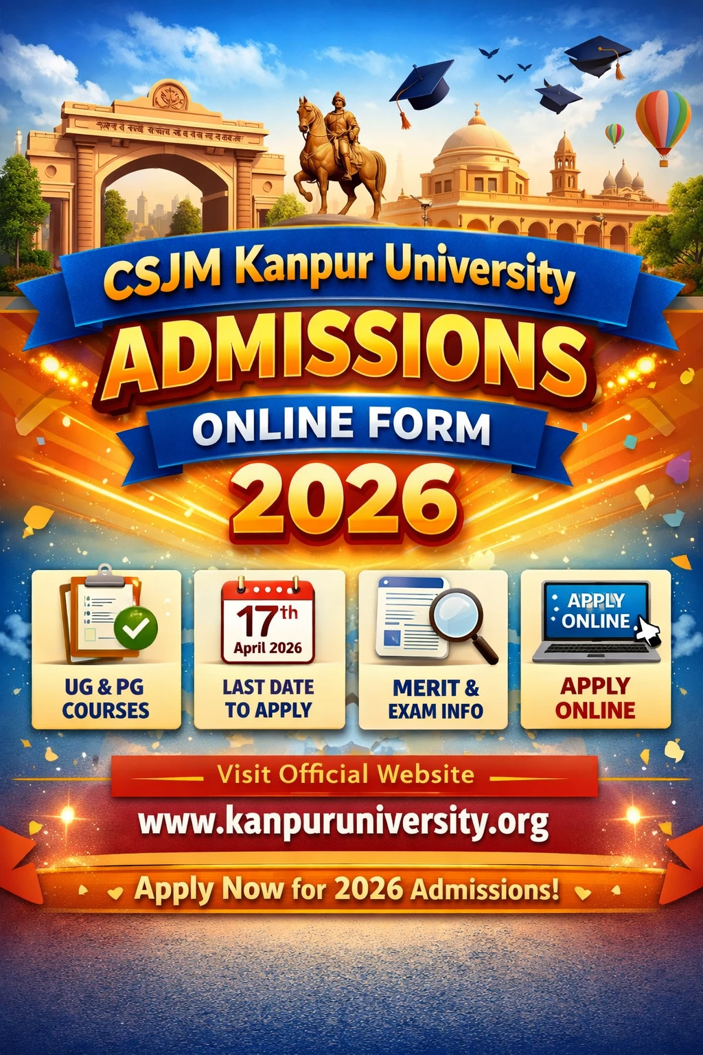 CSJM Kanpur University Admissions Online Form 2026