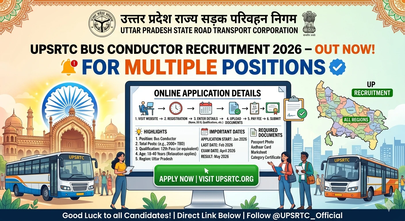UPSRTC Bus Conductor Recruitment 2026