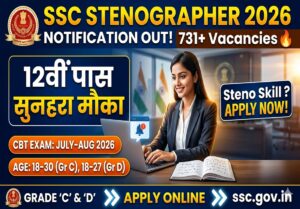 SSC Stenographer 2026 Apply Online