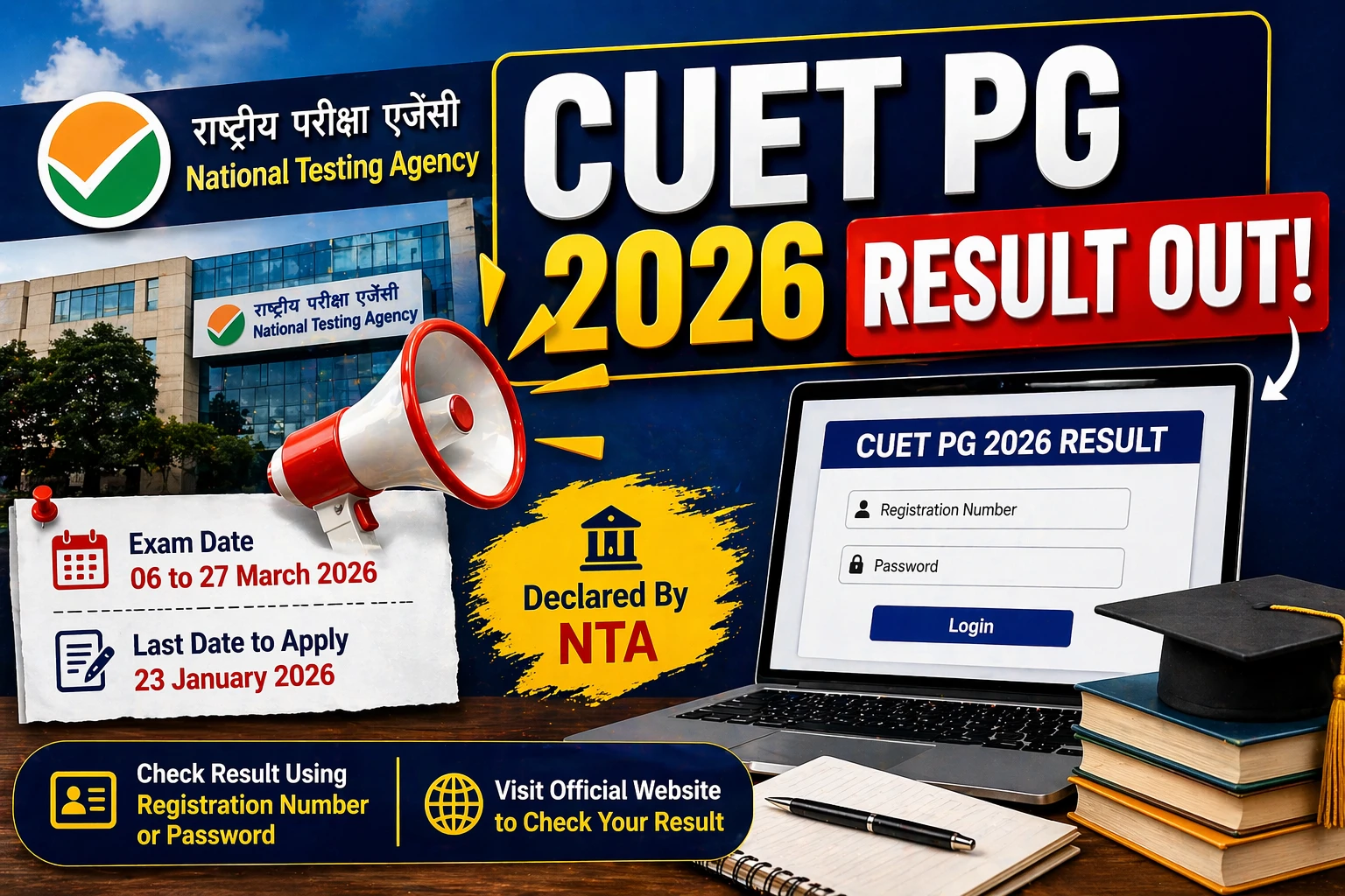 NTA CUET PG Result 2026 out