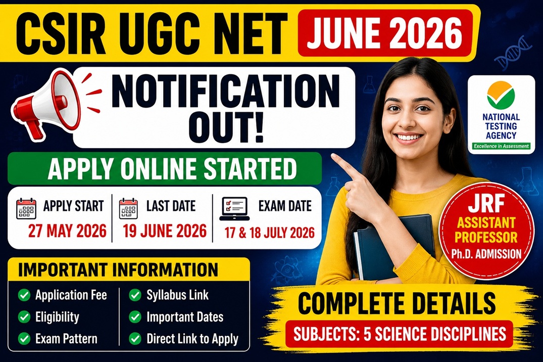 CSIR UGC NET June 2026 Notification Out