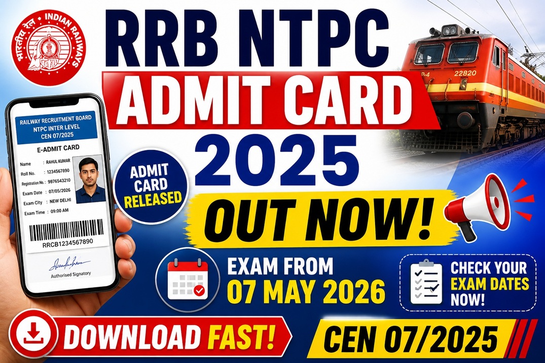 RRB NTPC Inter Level Admit Card 2025 Released - Download Now