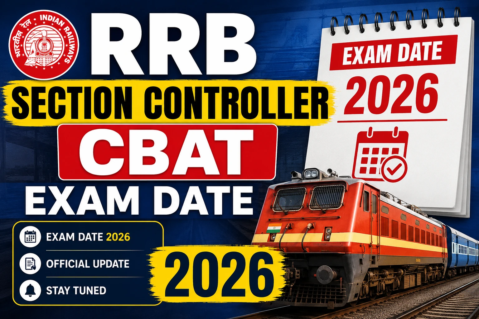 RRB Section Controller CBAT Exam Date 2026