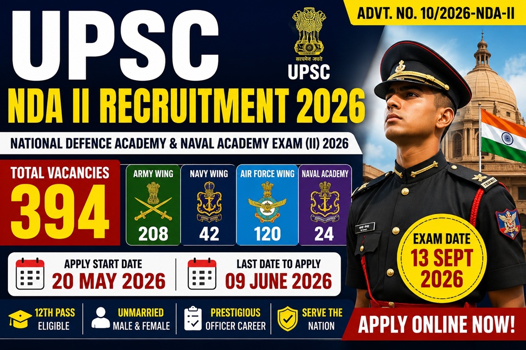 UPSC NDA II Recruitment 2026: Apply Online