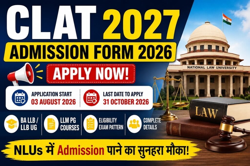 CLAT 2027 Admission Form 2026