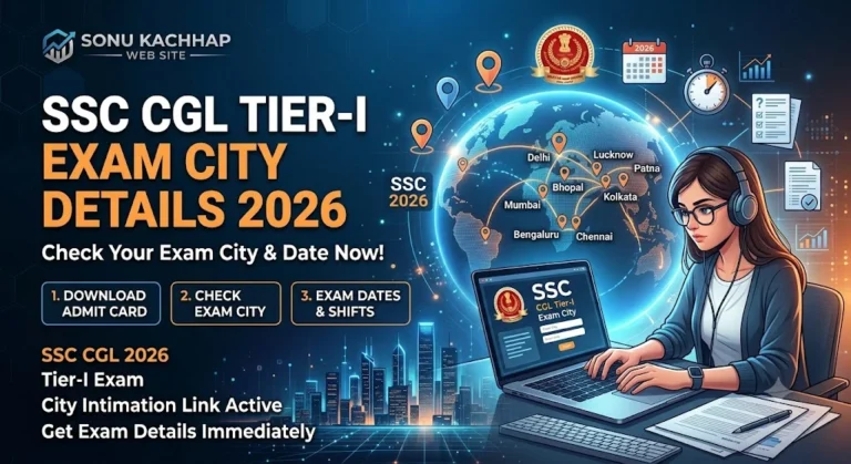 SSC CGL Tier-I Exam City Details 2026