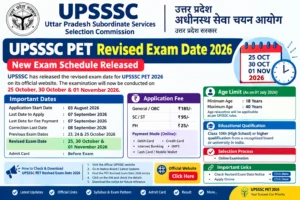 UPSSSC PET Revised Exam Date 2026