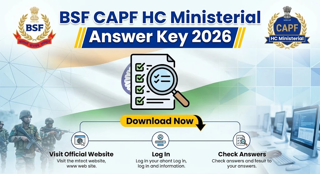 BSF CAPF HC (Ministerial) Answer Key 2026