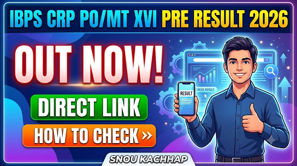 IBPS CRP PO MT XVI Pre Result 2026