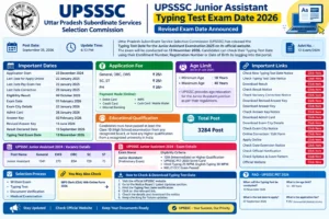 UPSSSC Junior Assistant Typing Test Exam Date 2026