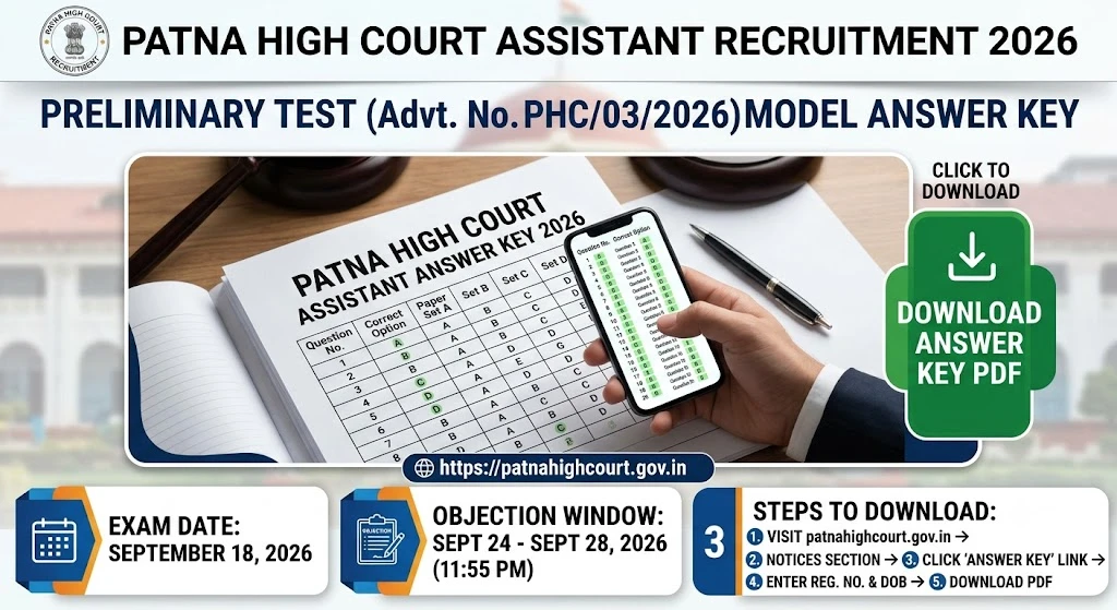 Patna High Court Assistant Answer Key 2026 – Download PDF