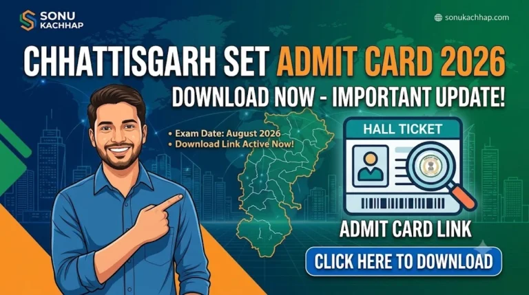 Chhattisgarh State Eligibility Test SET Admit Card 2026