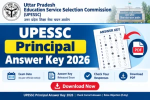 UPESSC Principal Answer Key 2026