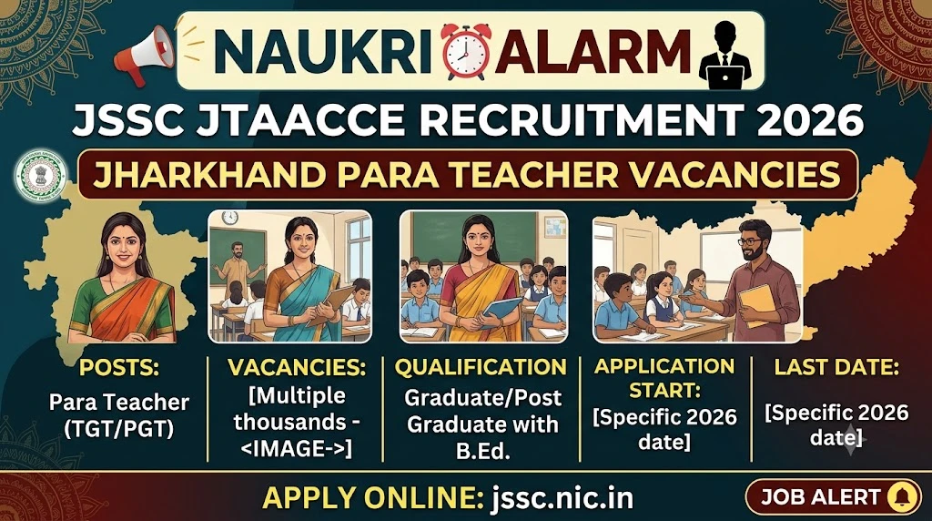 JSSC Para Teacher JTAACCE Recruitment 2026