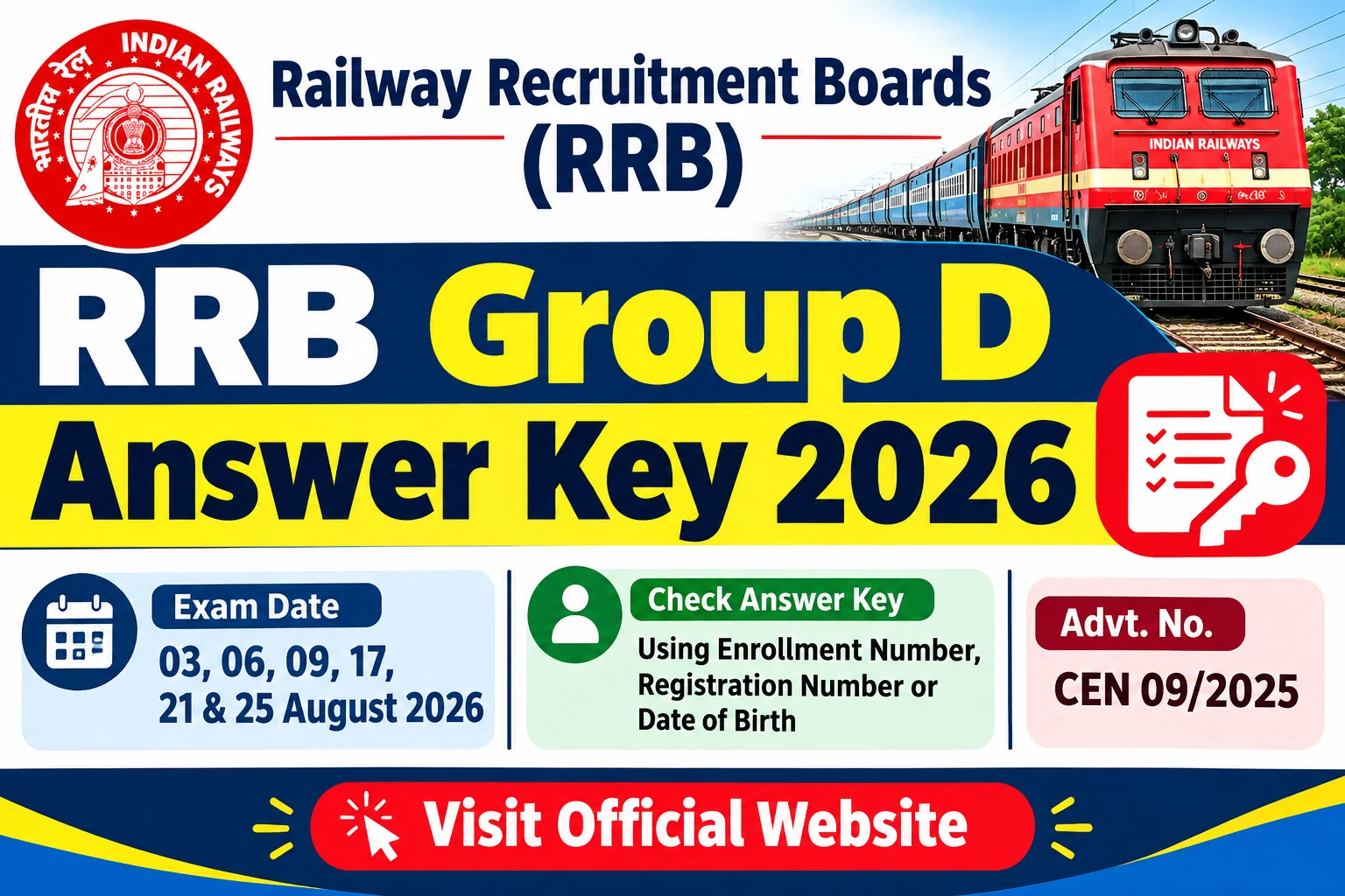 Railway RRB Group D Answer Key 2026