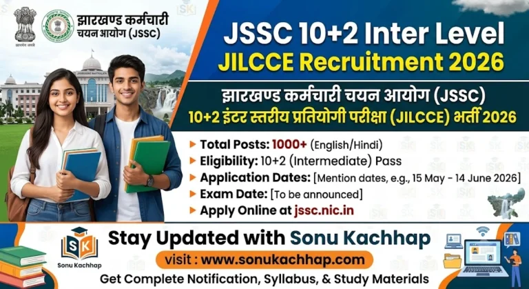 JSSC 10+2 Inter Level JILCCE Recruitment 2026