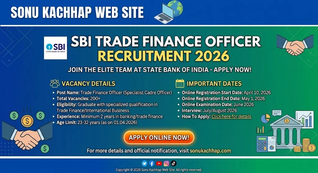 SBI Trade Finance Officer Recruitment 2026