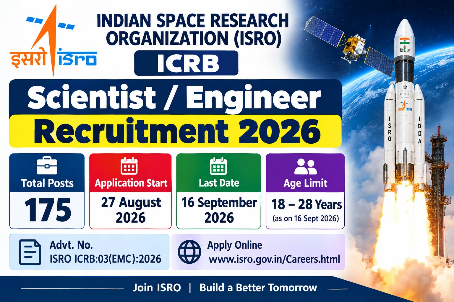 ISRO ICRB  Scientist /  Engineer  Recruitment 2026