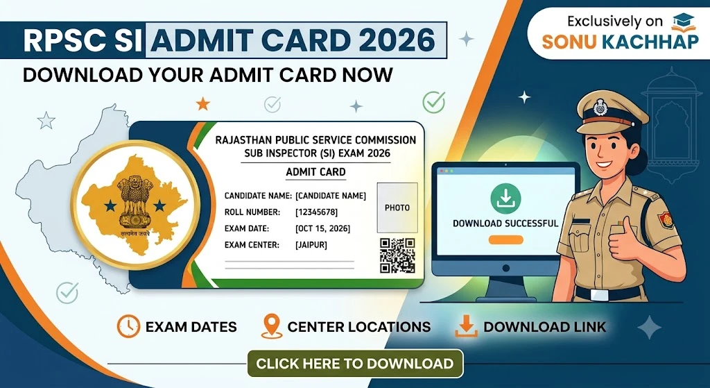 RPSC Sub Inspector Admit Card 2026