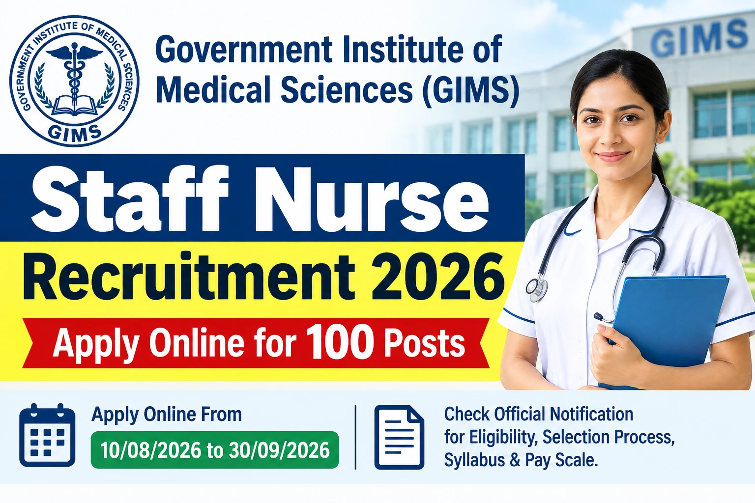 GIMS Staff Nurse Recruitment 2026