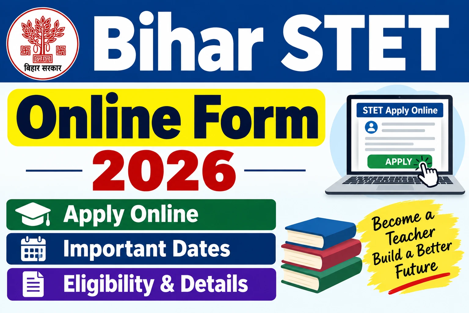 Bihar STET Online Form 2026