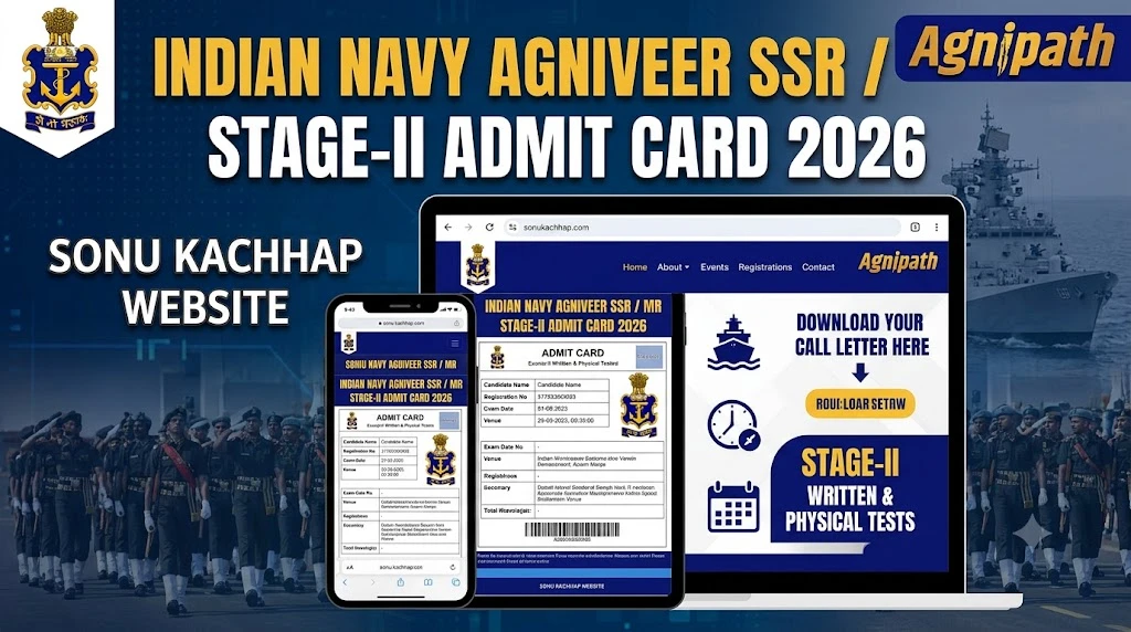 Indian Navy Agniveer SSR / MR Stage-II Admit Card 2026