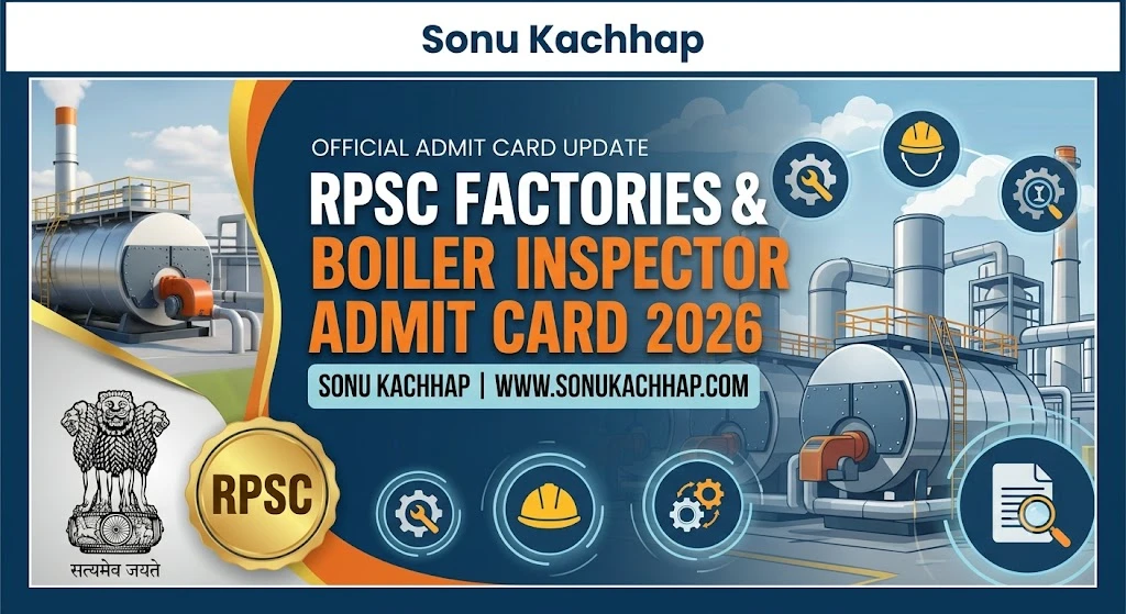 RPSC Factories & Boiler Inspector Admit Card 2026