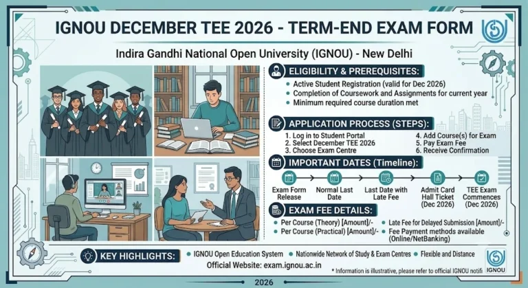 IGNOU December TEE Exam Form 2026
