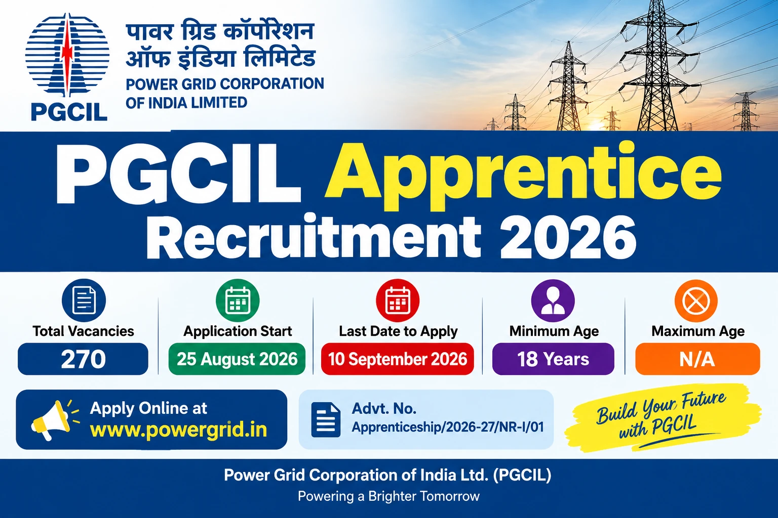 PGCIL Apprentice Recruitment 2026