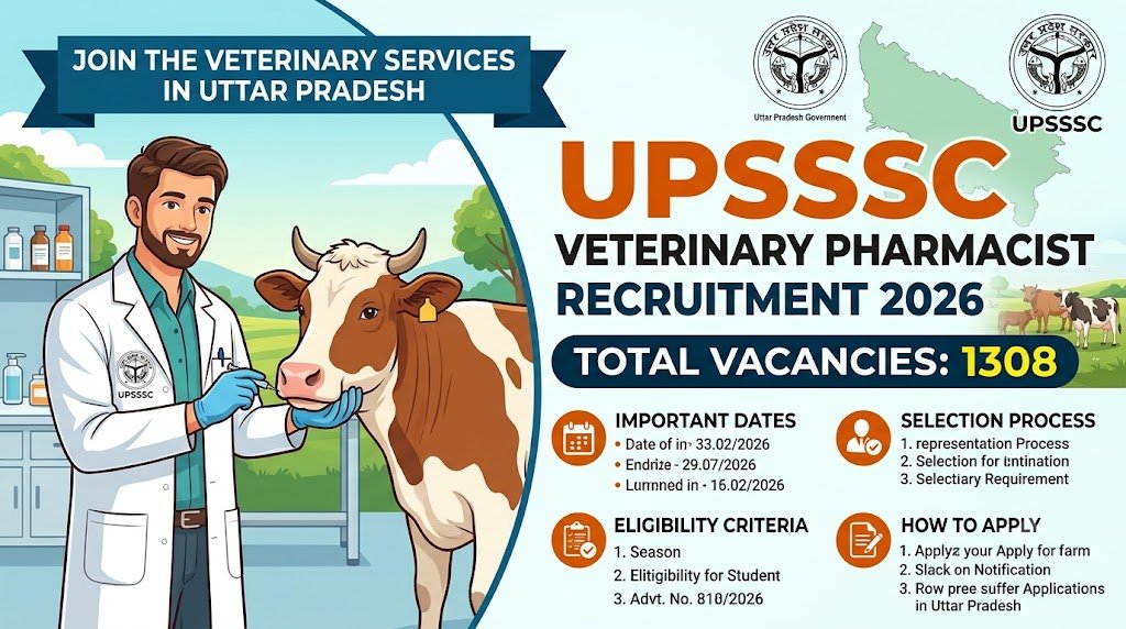 UPSSSC Veterinary Pharmacist Recruitment 2026