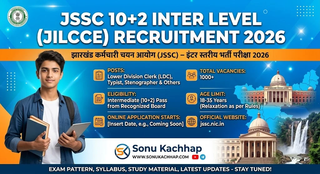 JSSC 10+2 Inter Level JILCCE Recruitment 2026