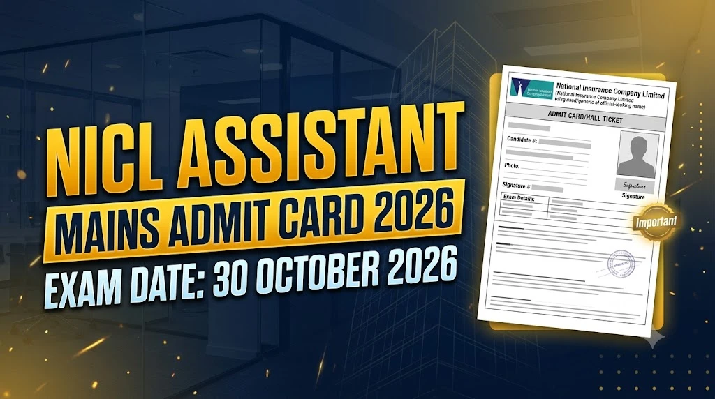 NICL Assistant Mains Admit Card 2026