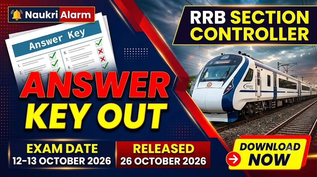 RRB Section Controller Answer Key 2026