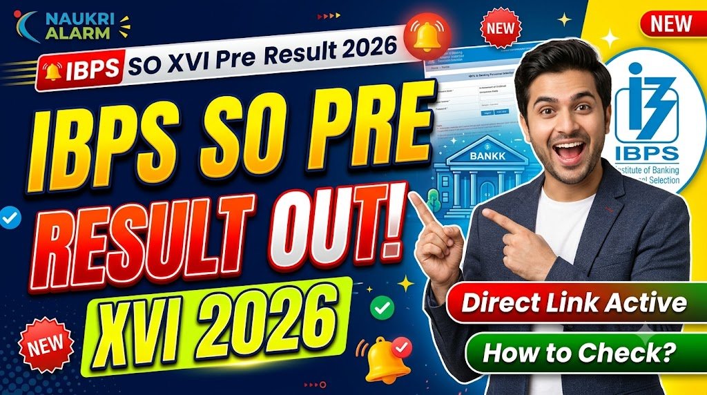 IBPS SO XVI Pre Result 2026