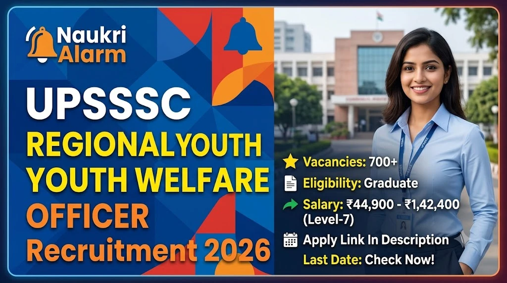 UPSSSC Regional Youth Welfare Officer Recruitment 2026